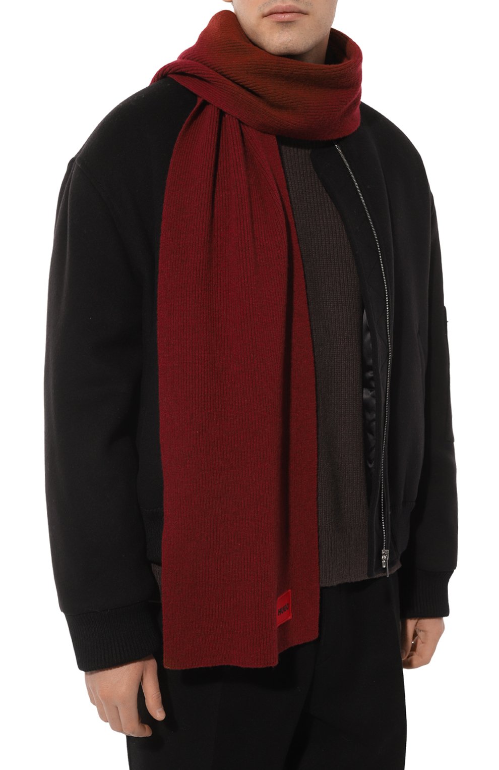 Шерстяной шарф HUGO, арт. 50496020, фото 3
