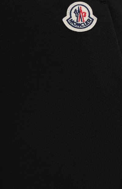 Хлопковые джоггеры MONCLER черного цвета по цене 39700 руб., арт. G1-093-8H742-00-809LC, фото 5 Хлопковые джоггеры MONCLER, арт. G1-093-8H742-00-809LC, фото 5
