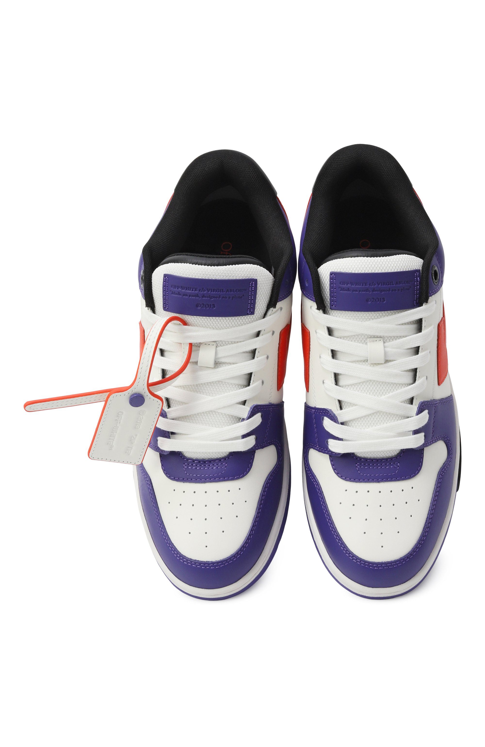 Комбинированные кеды out of office OFF-WHITE, арт. 0MIA189S25LEA004, фото 6