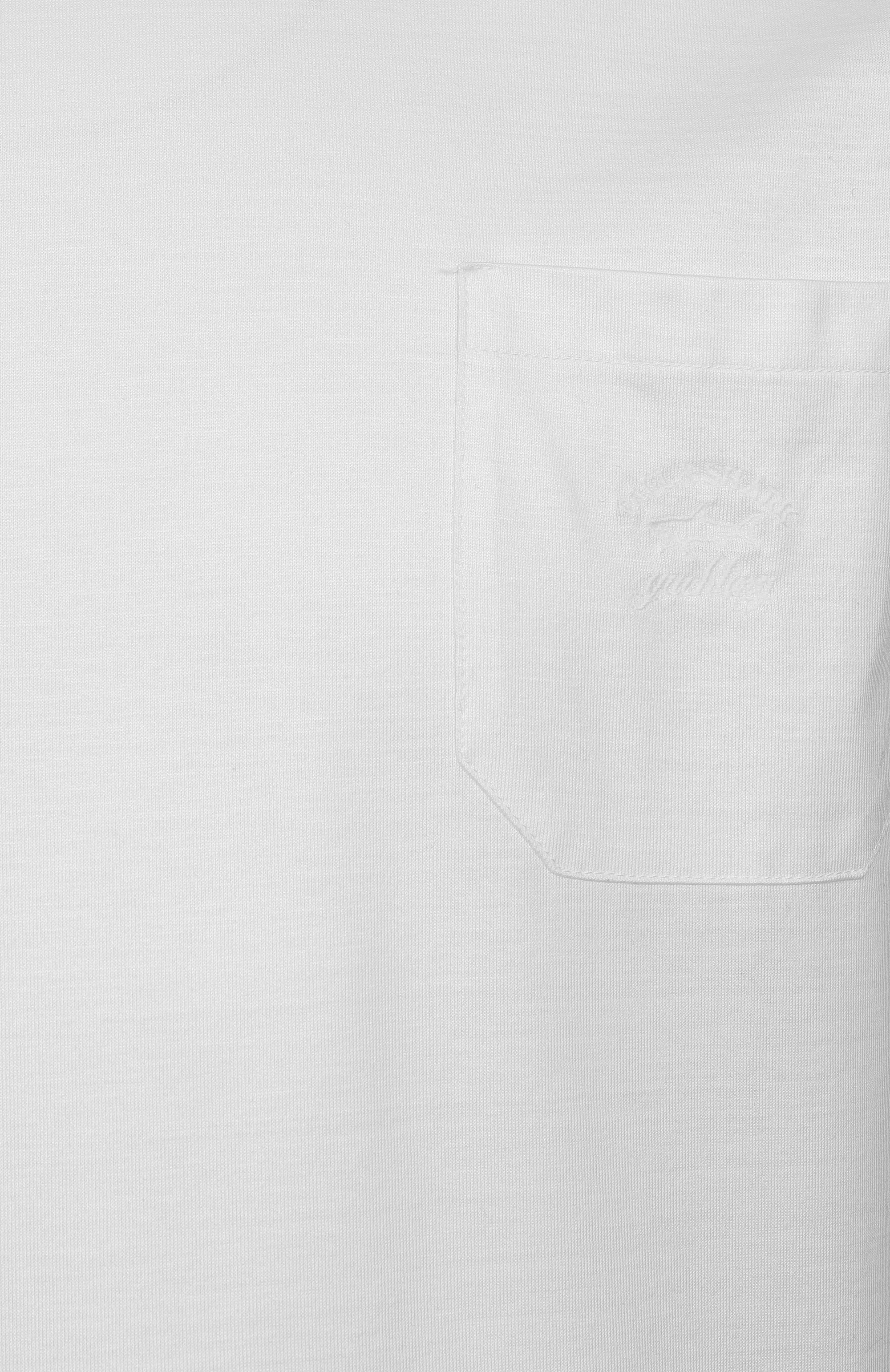 Хлопковая футболка PAUL&SHARK белого цвета по цене 22400 руб., арт. C0P1011/3XL-6XL, фото 6 Хлопковая футболка PAUL&SHARK, арт. C0P1011/3XL-6XL, фото 6