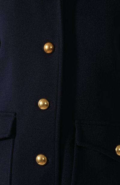 Шерстяное пальто GUCCI темно-синего цвета по цене 285120 руб., арт. 494500/ZHW03, фото 5 Шерстяное пальто GUCCI, арт. 494500/ZHW03, фото 5