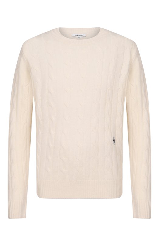 Свитер из кашемира и шерсти Sporty and Rich WS08765302WH37 Кремовый WS08765302WH37