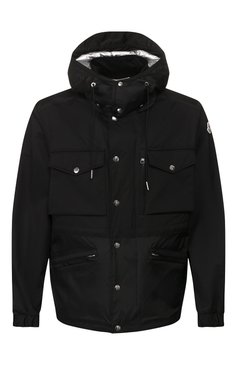 Мужская куртка sienne MONCLER черного цвета, арт. F1-091-1B717-00-539HW | Фото 1 (Материал подклада: Синтетический материал; Материал внешний: Синтетический материал; Мужское Кросс-КТ: Верхняя одежда; Длина (верхняя одежда): Короткие; Рукава: Длинные; Кросс-КТ: Ветровка, Куртка, Легкие; Драгоценные камни: Проставлено; Материал сплава: Проставлено; Стили: Кэжуэл)