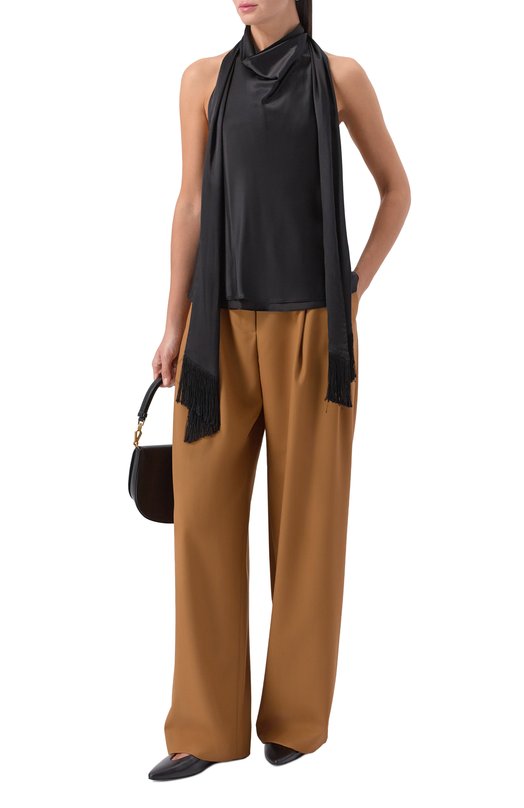 Шерстяные брюки Nina Ricci 25ACPA002/WV0324 Бежевый  25ACPA002/WV0324 Фото 2