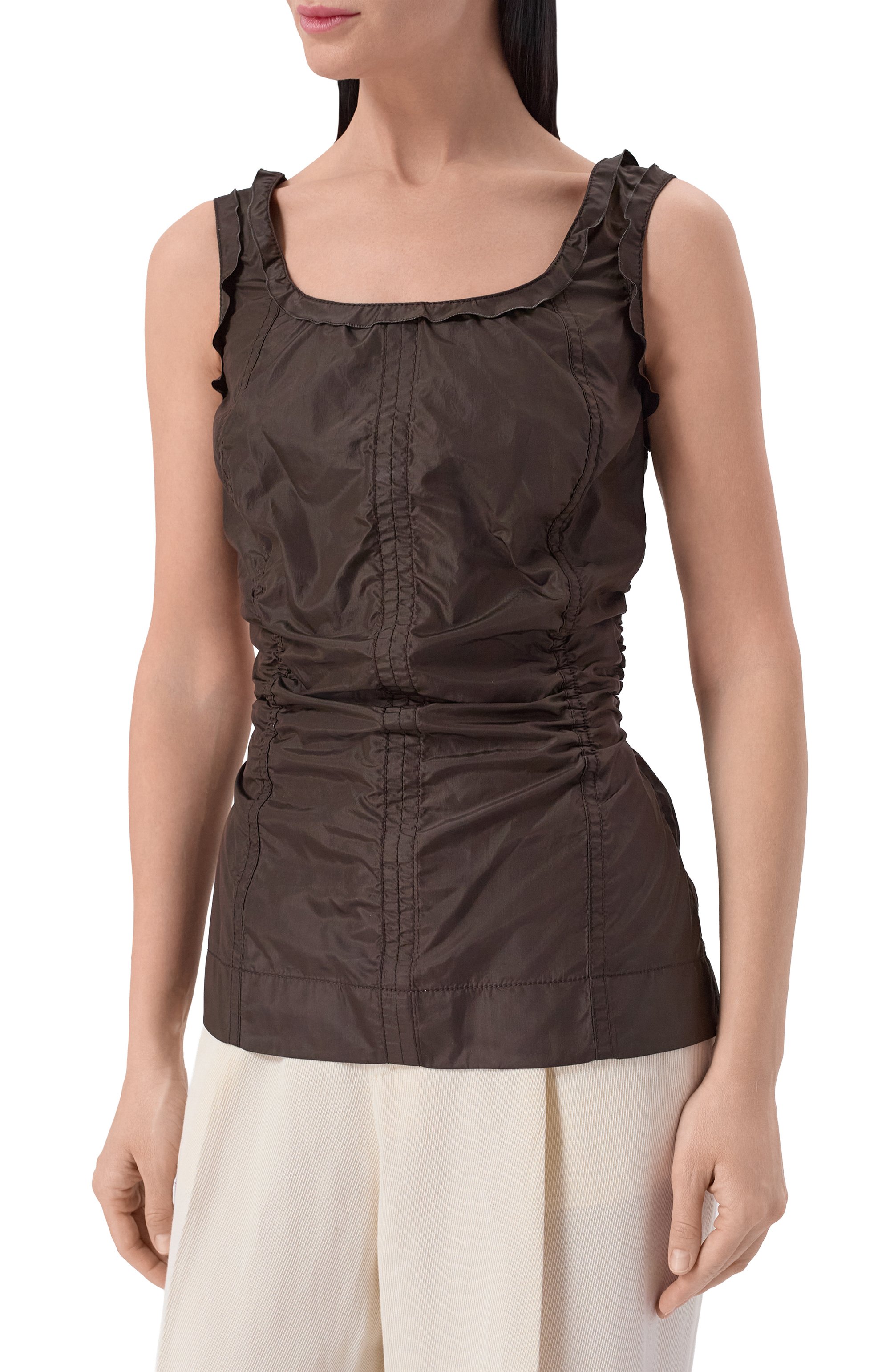 Шелковый топ BOTTEGA VENETA, арт. 869958/V6D80, фото 6