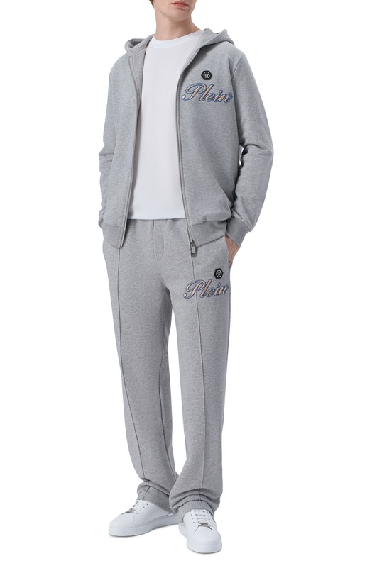 Хлопковые брюки Philipp Plein SAFC MJT2778 PTE180N Серый  SAFC MJT2778 PTE180N Фото 2