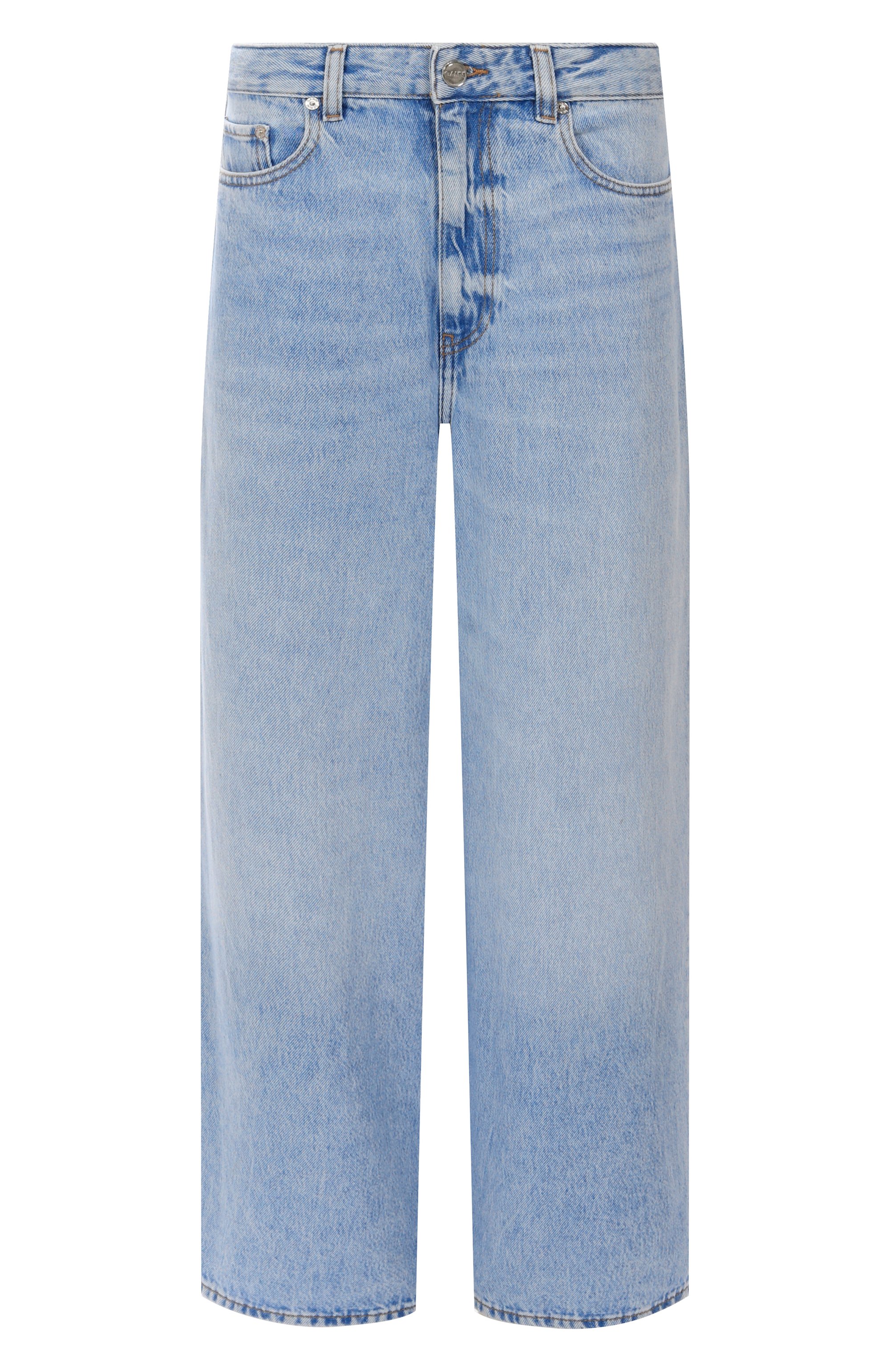 Джинсы GANNI голубого цвета по цене 38500 руб., арт. J1743, фото 1 Джинсы GANNI, арт. J1743, фото 1