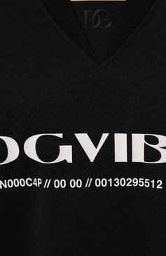 Мужская футболка dgvib3 DOLCE & GABBANA черного цвета, арт. G8RF3Z/G7K3J | Фото 5 (Материал внешний: Синтетический материал; Принт: С принтом; Длина (для топов): Удлиненные; Материал сплава: Проставлено; Стили: Спорт-шик; Драгоценные камни: Проставлено; Рукава: 3/4)