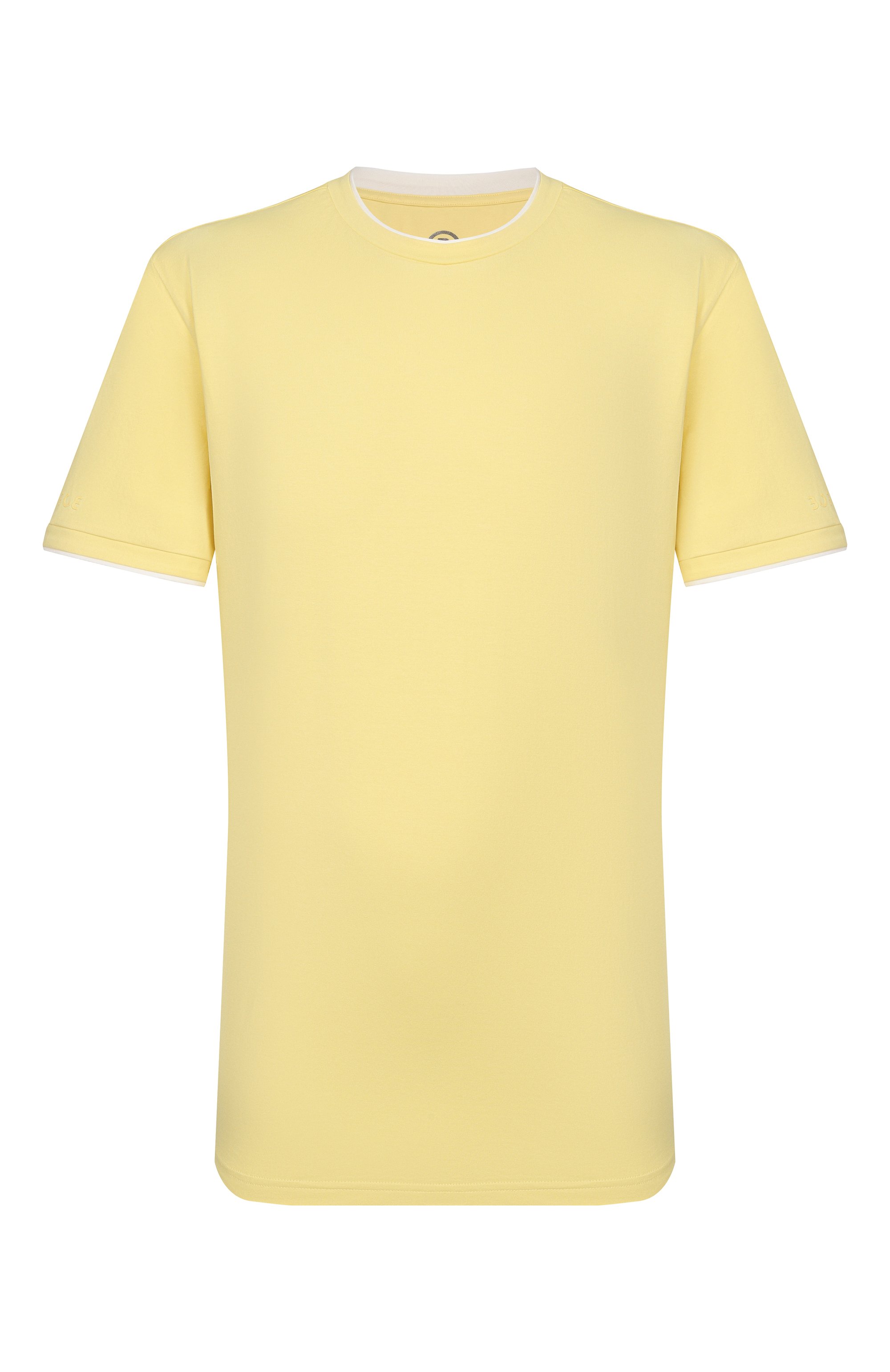 Хлопковая футболка BOGNER желтого цвета по цене 14350 руб., арт. 58526604, фото 1 Хлопковая футболка BOGNER, арт. 58526604, фото 1