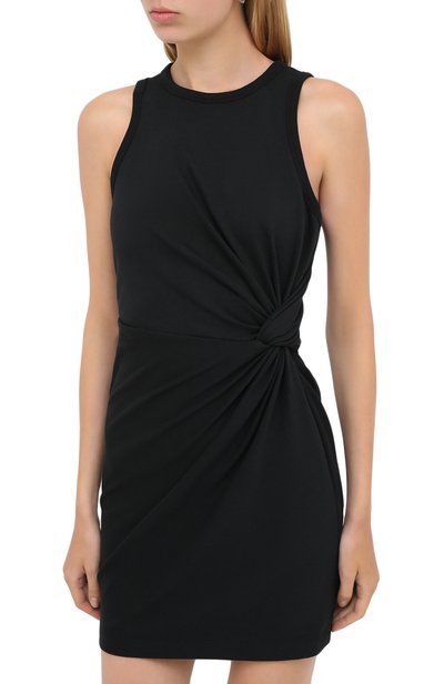 Платье из хлопка и вискозы ALEXANDERWANG.T черного цвета по цене 29900 руб., арт. 4CC2206058, фото 3 Платье из хлопка и вискозы ALEXANDERWANG.T, арт. 4CC2206058, фото 3