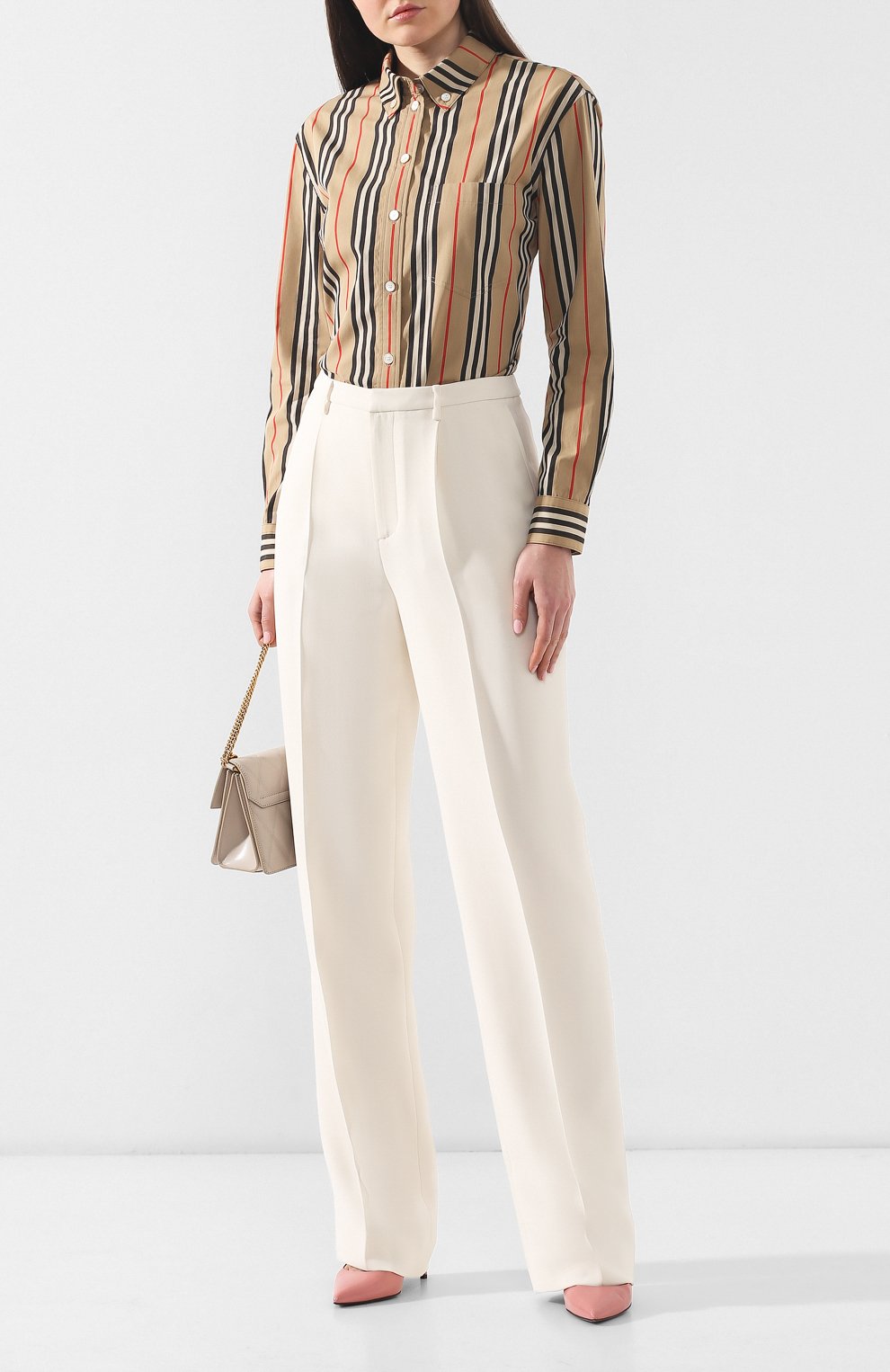 Хлопковая рубашка BURBERRY, арт. 8011359, фото 2