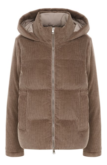 Женский вельветовый пуховик KITON, арт. D54658K0587C07