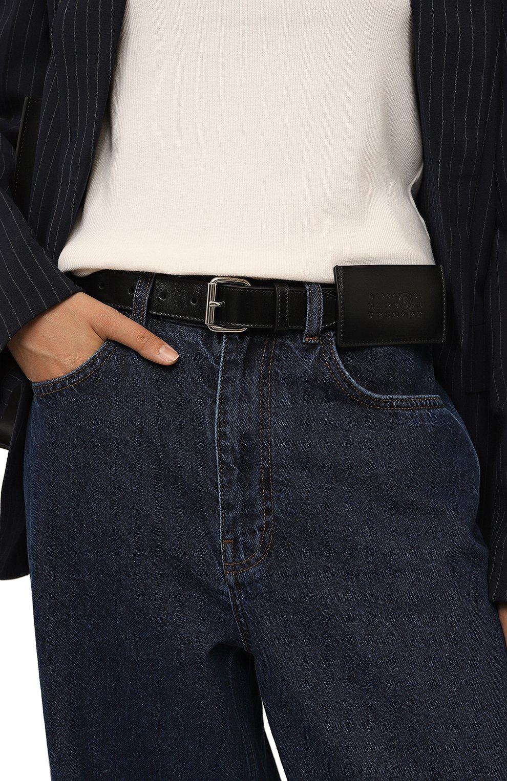 Кожаный ремень MM6, арт. SA5TP0008/P5694, фото 2