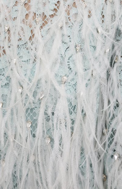 Платье с отделкой перьями DOLCE & GABBANA, арт. F6I7UZ/GD0G8, фото 5