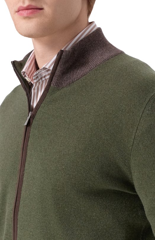 Кардиган из шерсти и кашемира Gran Sasso 55106/19669 Зелёный  55106/19669 Фото 5