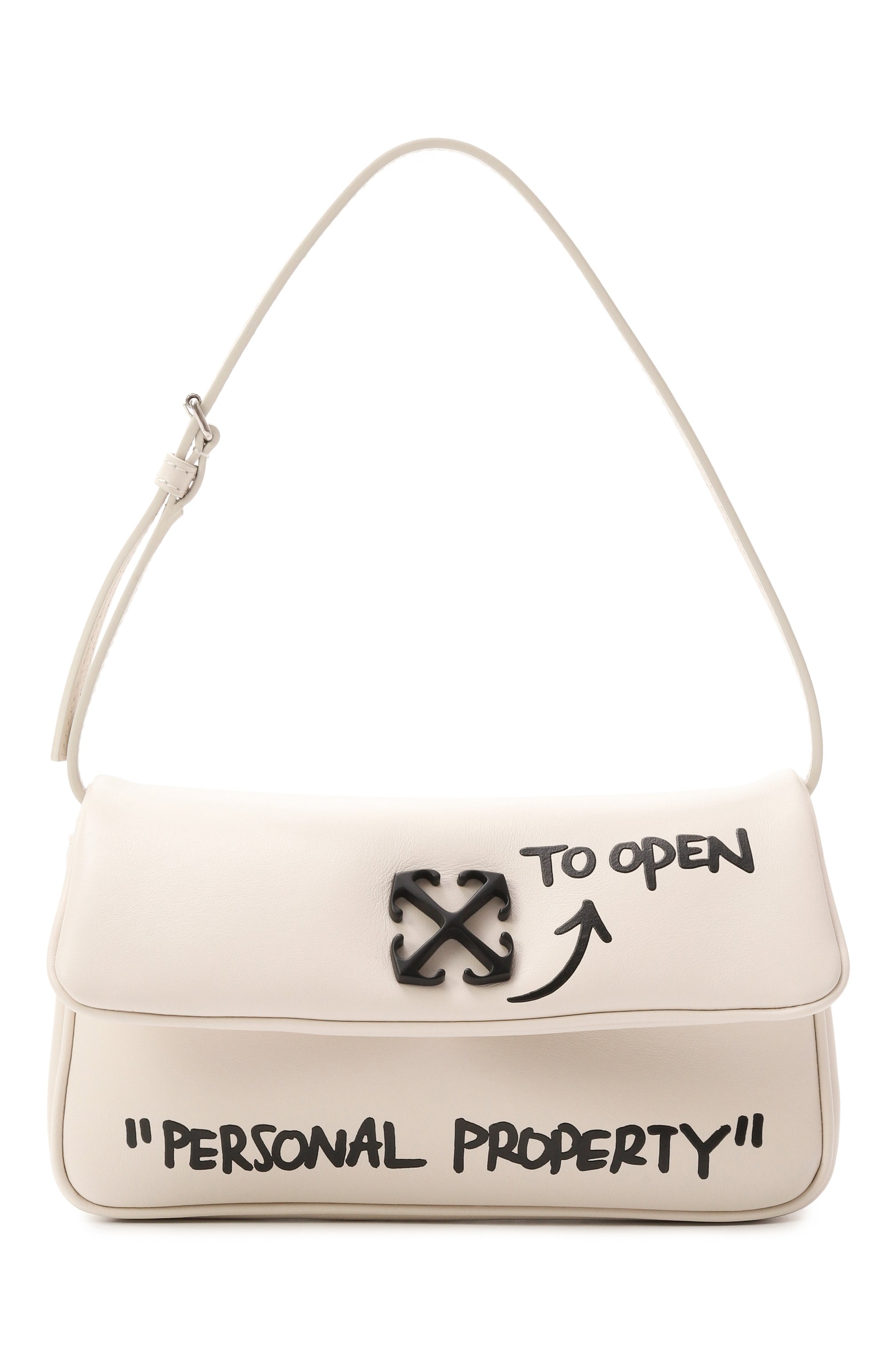 Сумка jitney 0.7 quote OFF-WHITE, арт. 0WNN18BC99LEA0010410, фото 1