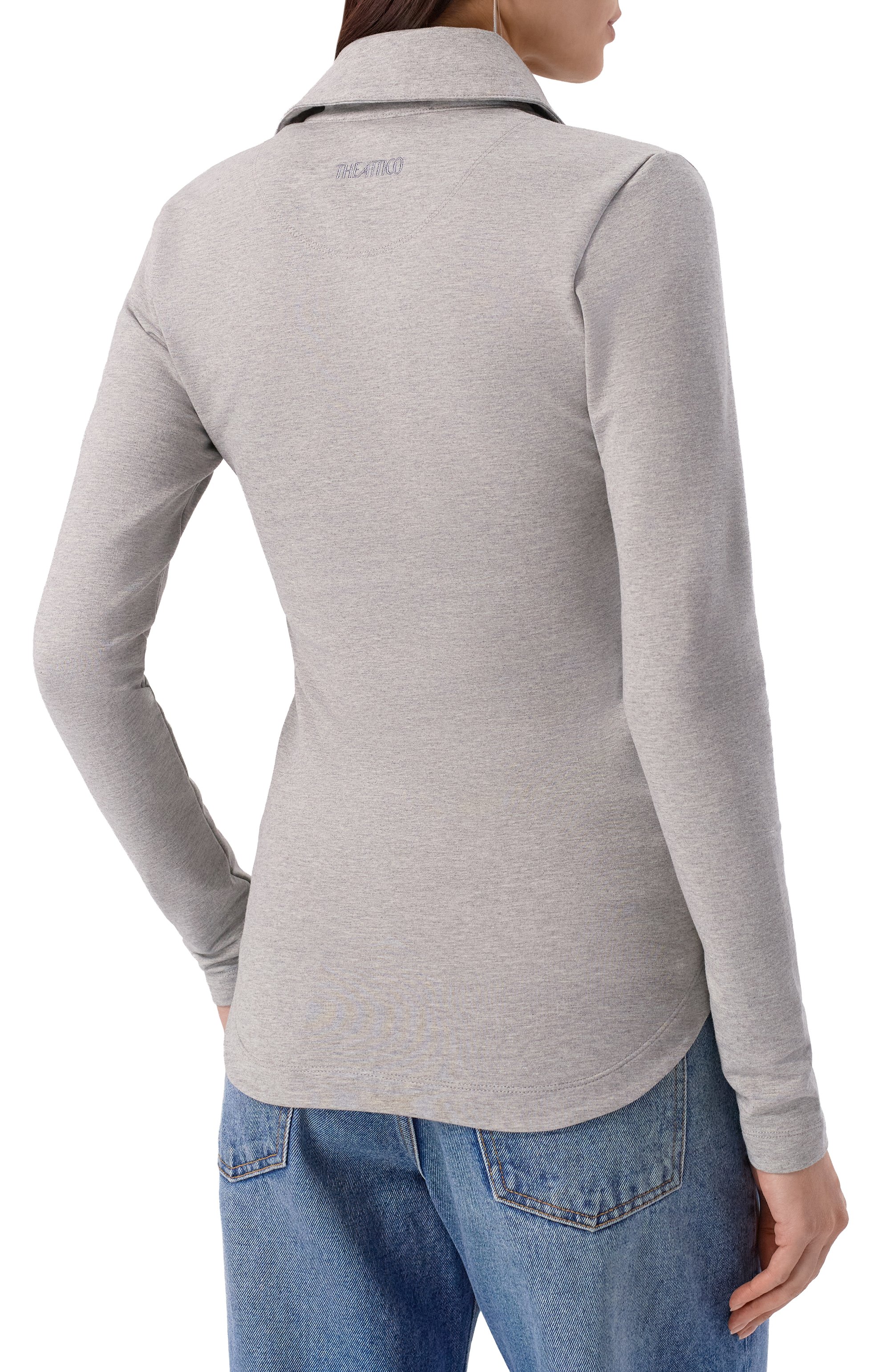 Хлопковое поло THE ATTICO, арт. 260WCI00031/JJF006AA, фото 4