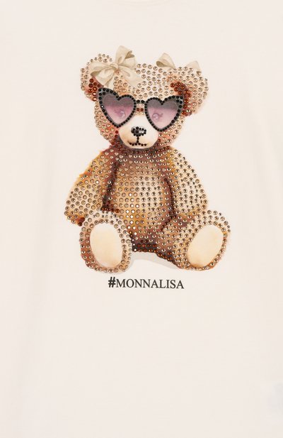 Хлопковый лонгслив MONNALISA, арт. 19F616, фото 3