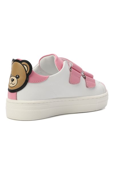 Кожаные кеды MOSCHINO, арт. 83070/VAR1_001, фото 3