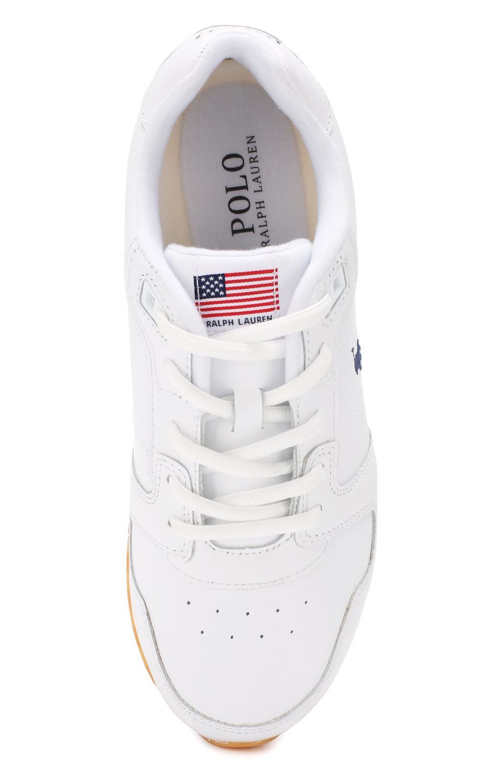 Кожаные кроссовки POLO RALPH LAUREN белого цвета по цене 29250 руб., арт. 804752873, фото 5 Кожаные кроссовки POLO RALPH LAUREN, арт. 804752873, фото 5