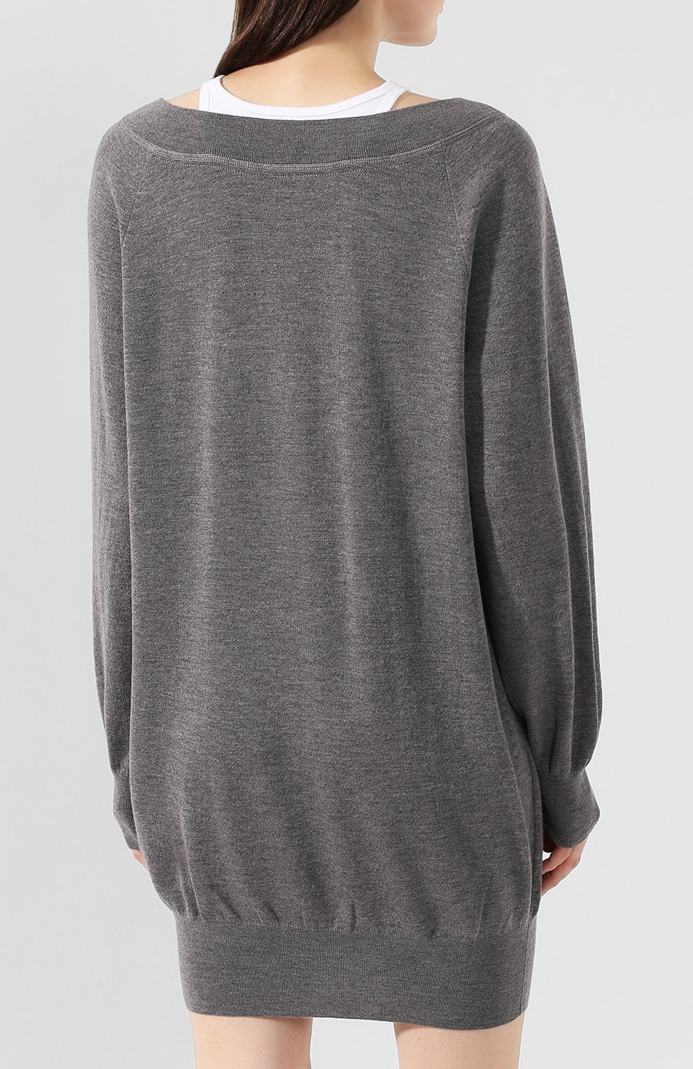 Шерстяное платье ALEXANDERWANG.T серого цвета по цене 41650 руб., арт. 4KC2196016, фото 4 Шерстяное платье ALEXANDERWANG.T, арт. 4KC2196016, фото 4