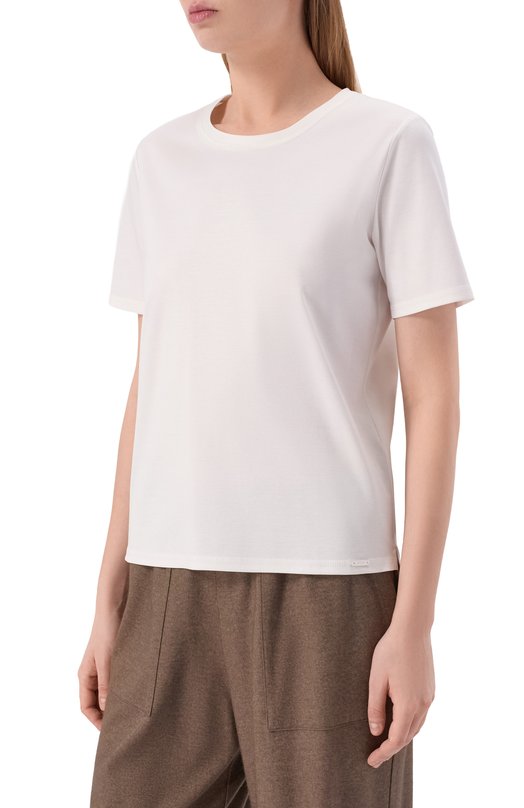 Хлопковая футболка Kiton D61449H0805101 Белый  D61449H0805101 Фото 3