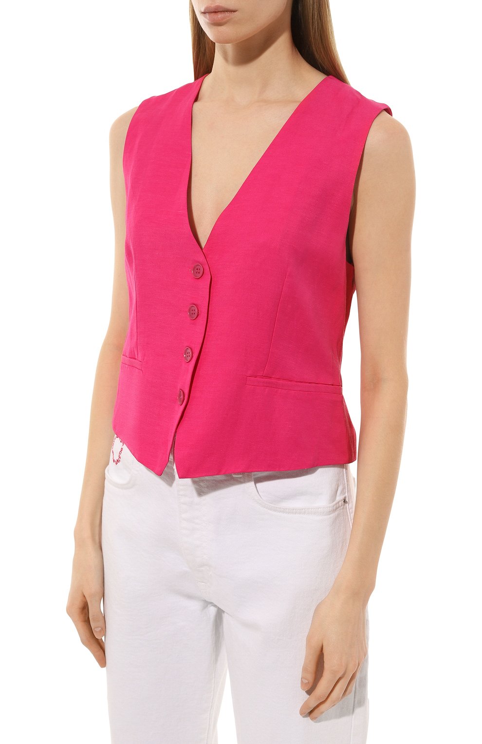 Жилет из вискозы и льна P.A.R.O.S.H., арт. RAISA23-D410028, фото 3