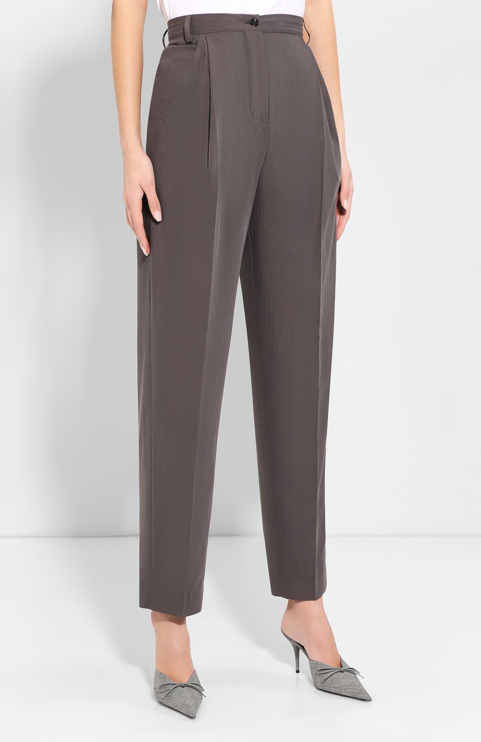 Брюки со стрелками ACNE STUDIOS темно-серого цвета по цене 42900 руб., арт. AK0158, фото 3 Брюки со стрелками ACNE STUDIOS, арт. AK0158, фото 3