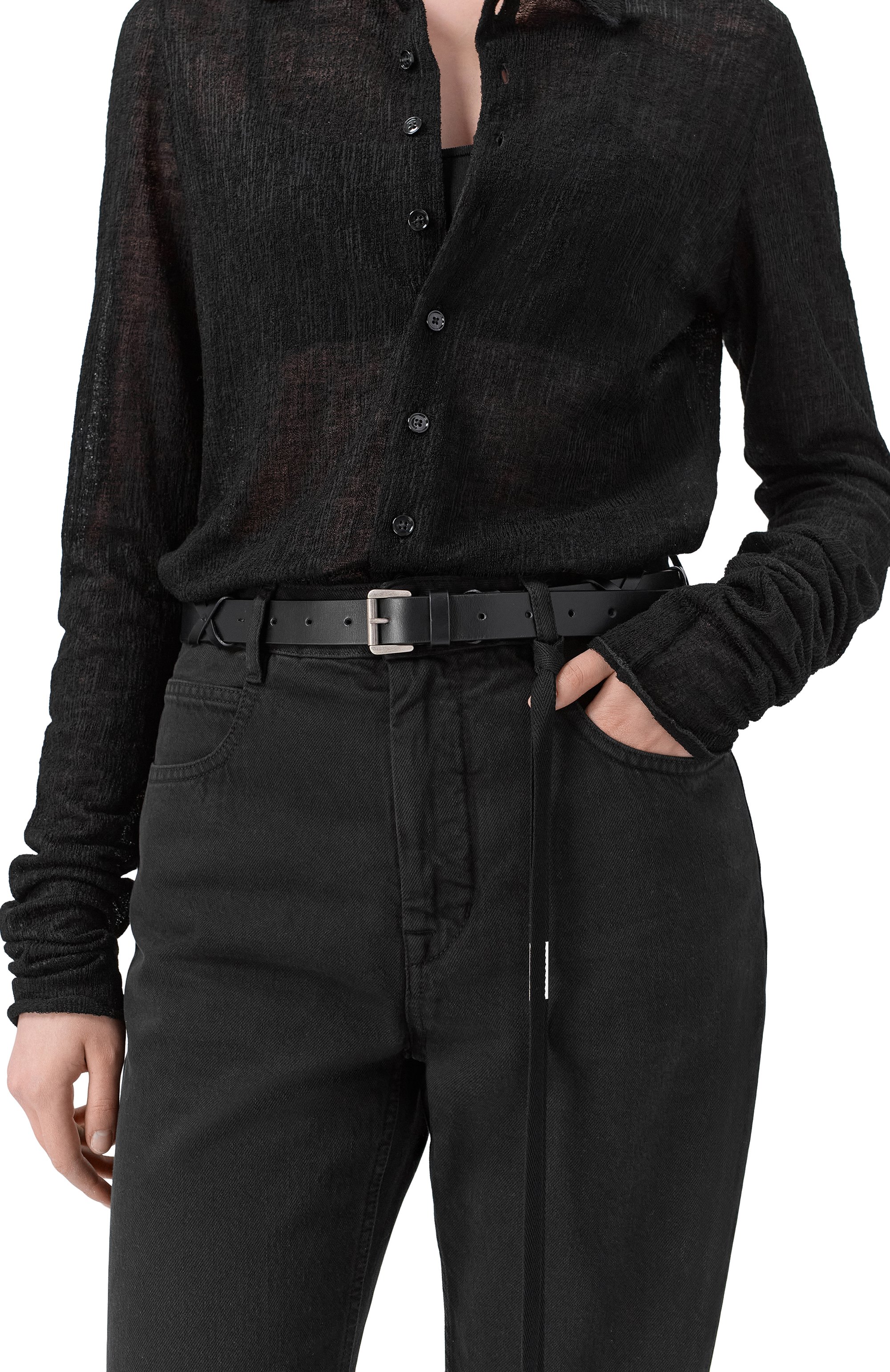 Кожаный ремень ANN DEMEULEMEESTER, арт. B0013063/LT128, фото 2