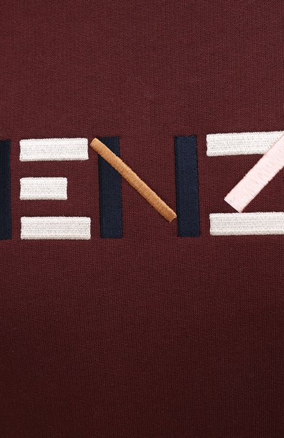 Хлопковый свитшот KENZO бордового цвета по цене 26650 руб., арт. FA62SW8204M0, фото 5 Хлопковый свитшот KENZO, арт. FA62SW8204M0, фото 5