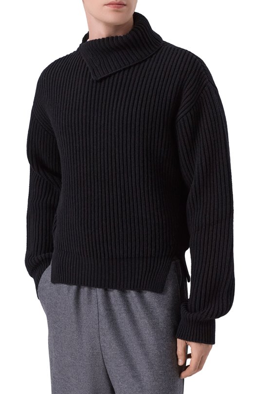 Шерстяной свитер Jil Sander J21GP0183/J14809 Чёрный  J21GP0183/J14809 Фото 3