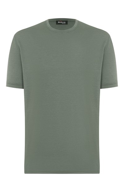 Мужская футболка из шелка и хлопка KITON, арт. UMK063205