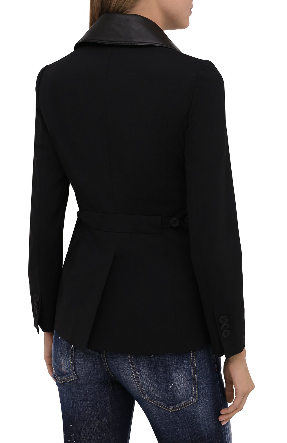 Шерстяной жакет DSQUARED2 черного цвета по цене 151000 руб., арт. S75BN0753/S40320, фото 5 Шерстяной жакет DSQUARED2, арт. S75BN0753/S40320, фото 5