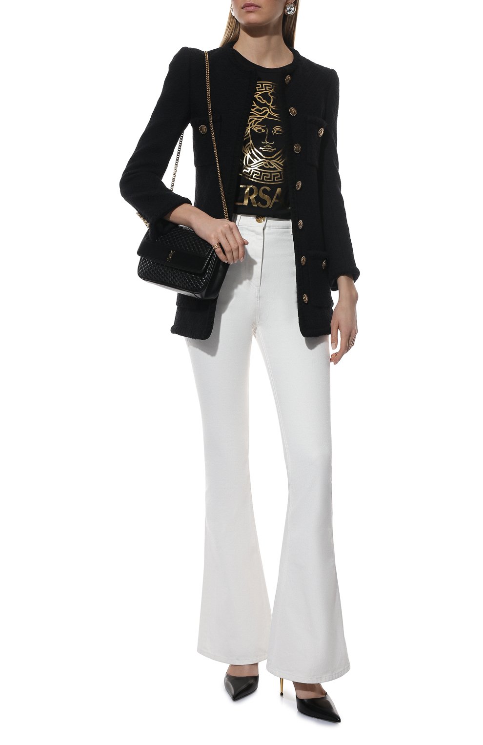 Хлопковая футболка VERSACE, арт. 1004152/1A00769, фото 2