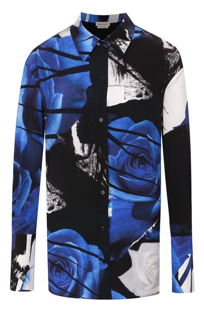 Женская шелковая рубашка ALEXANDER MCQUEEN, арт. 584781/QDAAA