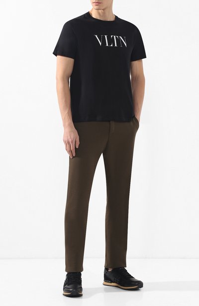 Хлопковая футболка VALENTINO, арт. RV3MG10V3LE, фото 2