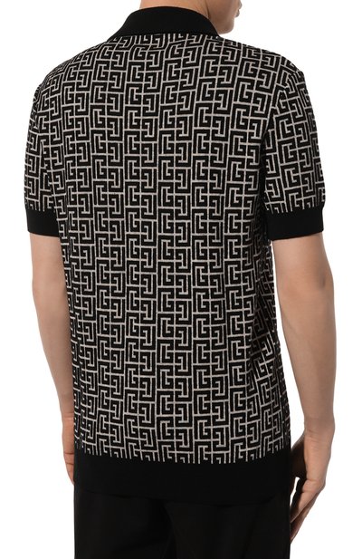 Поло из шерсти и льна BALMAIN, арт. CH1GB020/KB03, фото 4
