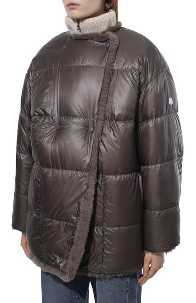 Пуховик lema 4 moncler hyke MONCLER коричневого цвета по цене 138000 руб., арт. G2-09K-1A000-06-M1195, фото 3 Пуховик lema 4 moncler hyke MONCLER, арт. G2-09K-1A000-06-M1195, фото 3