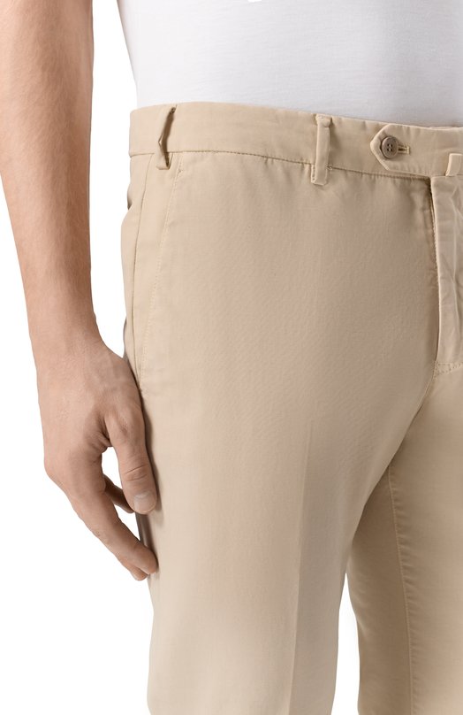 Хлопковые брюки Loro Piana FAE8346 Бежевый  FAE8346 Фото 5