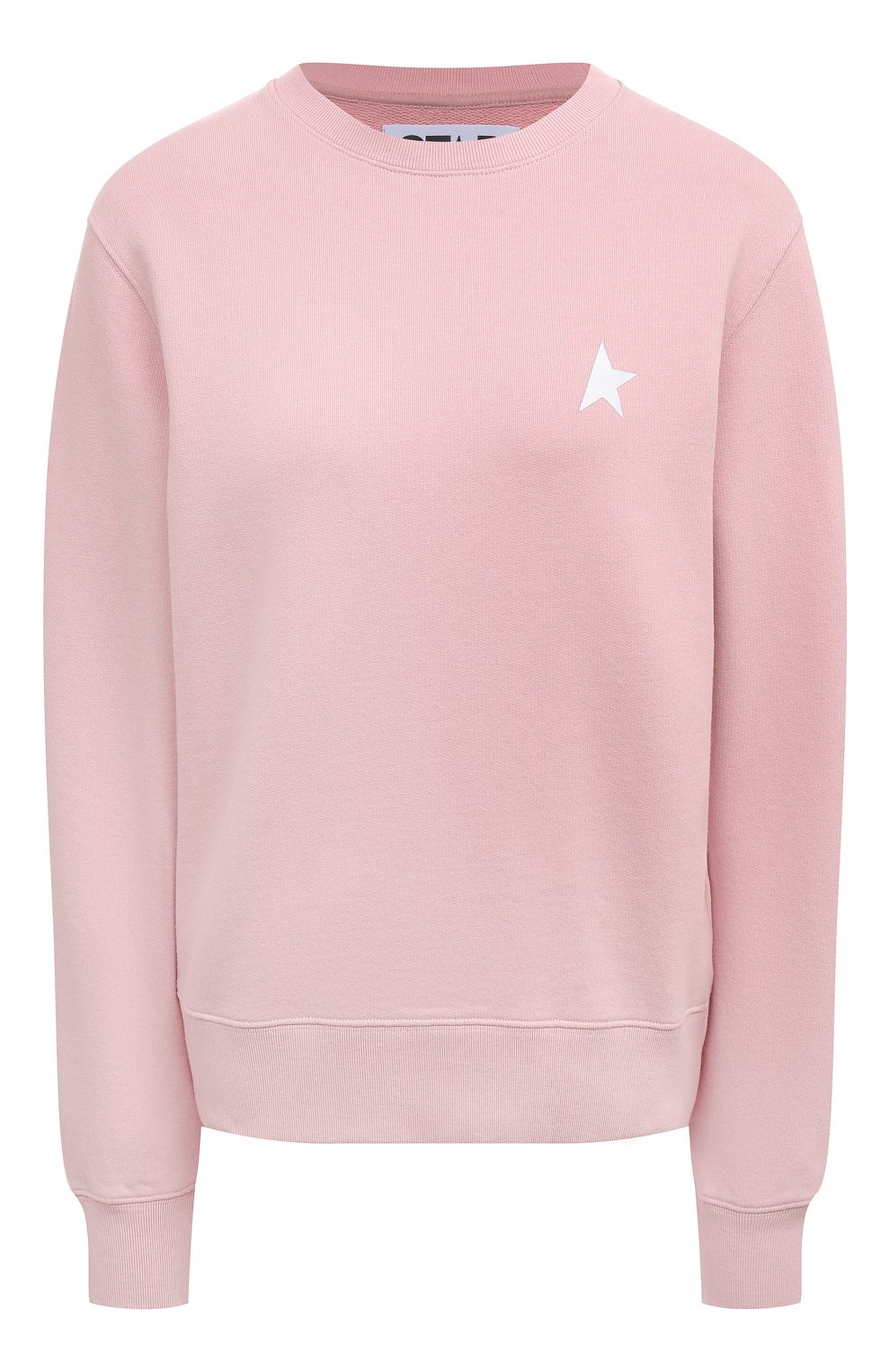 Хлопковый свитшот GOLDEN GOOSE DELUXE BRAND розового цвета по цене 27350 руб., арт. GWP01223.P000525, фото 1 Хлопковый свитшот GOLDEN GOOSE DELUXE BRAND, арт. GWP01223.P000525, фото 1