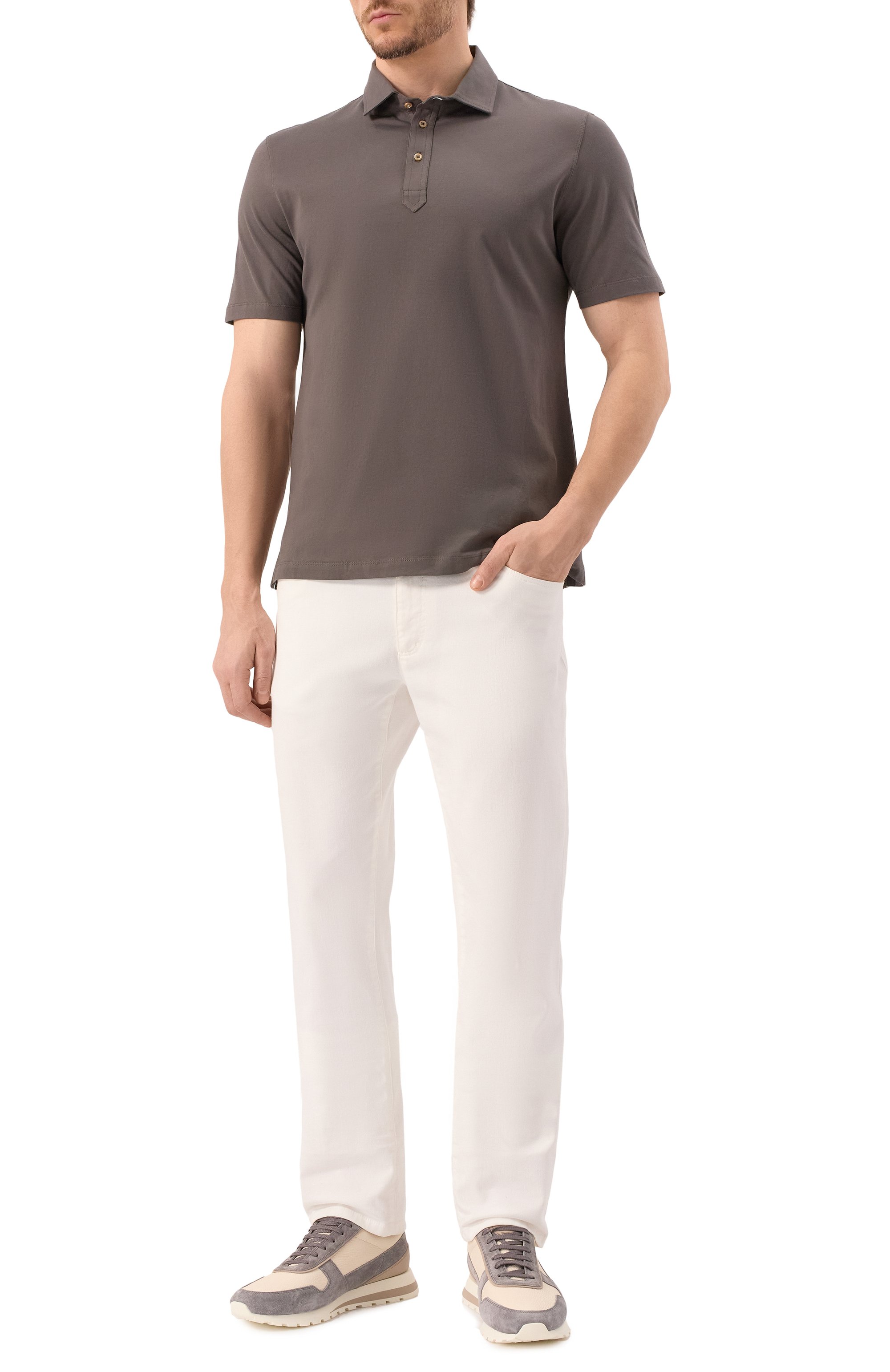 Хлопковое поло BRUNELLO CUCINELLI, арт. M0B133936, фото 2