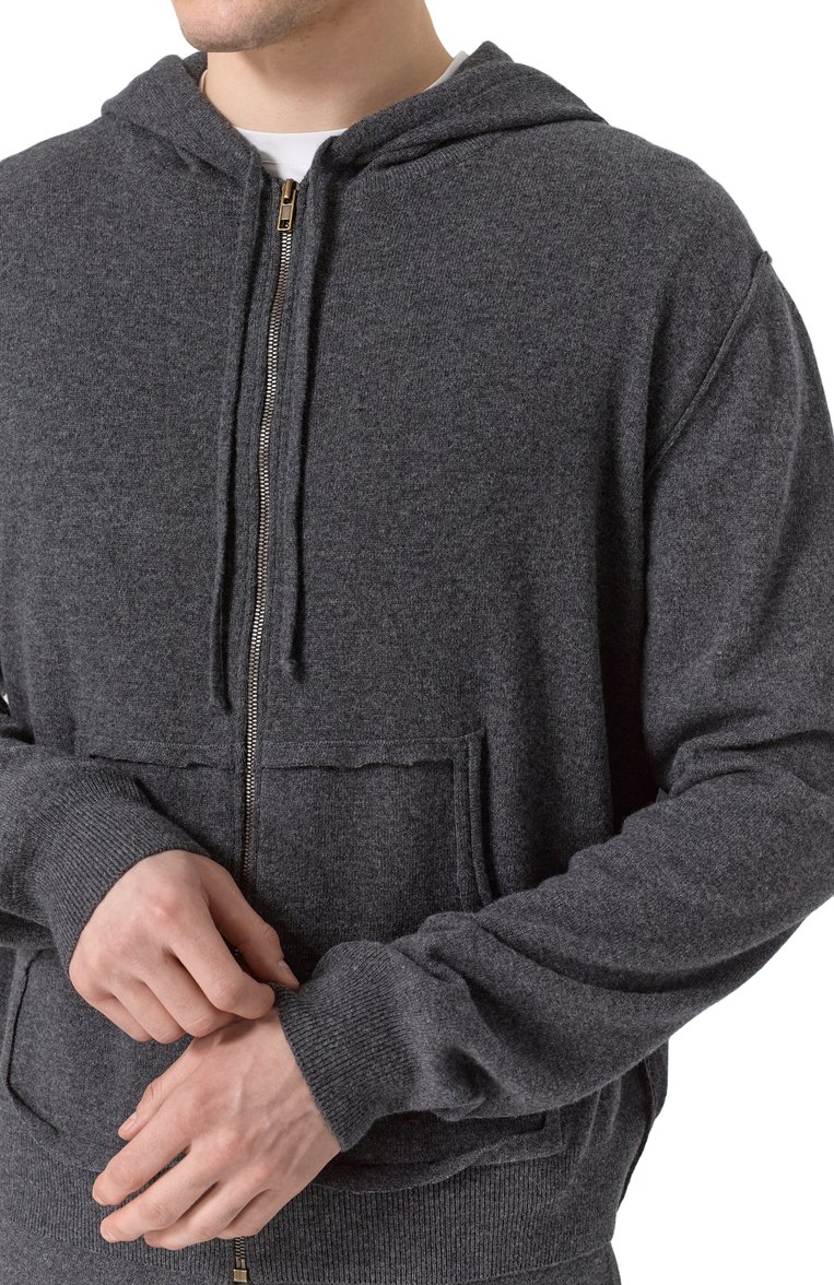 Мужской кардиган из шерсти и кашемира MAISON MARGIELA темно-серого цвета, арт. S50GU0234/M13095 | Фото 5 (Драгоценные камни: Проставлено; Рукава: Длинные; Материал внешний: Кашемир, Шерсть; Материал сплава: Проставлено; Длина (для топов): Стандартные; Мужское Кросс-КТ: Кардиган-одежда; Стили: Минимализм)
