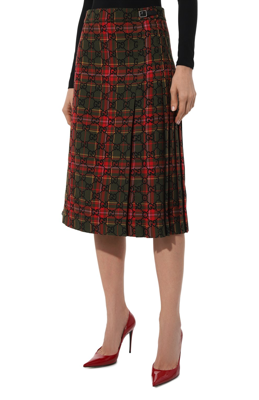 Шерстяная юбка GUCCI, арт. 711740/Z8A6C, фото 3