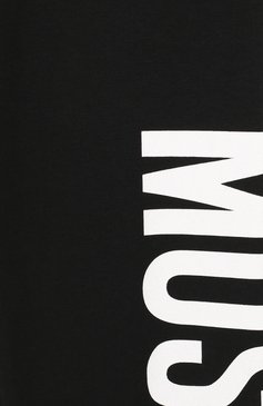 Детские хлопковые леггинсы MOSCHINO черного цвета, арт. H1P02R/LBA00/4A-8A | Фото 3 (Материал внешний: Хлопок; Статус проверки: Проверена категория; Случай: Повседневный; Девочки Кросс-КТ: Леггинсы-одежда; Нос: Не проставлено; Материал сплава: Проставлено)