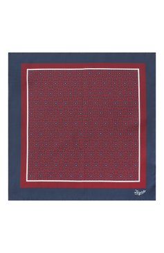 Мужской платок из хлопка и шелка ZEGNA бордового цвета, арт. Z8J16/38B | Фото 3 (Материал: Хлопок, Текстиль, Шелк; Нос: Не проставлено)
