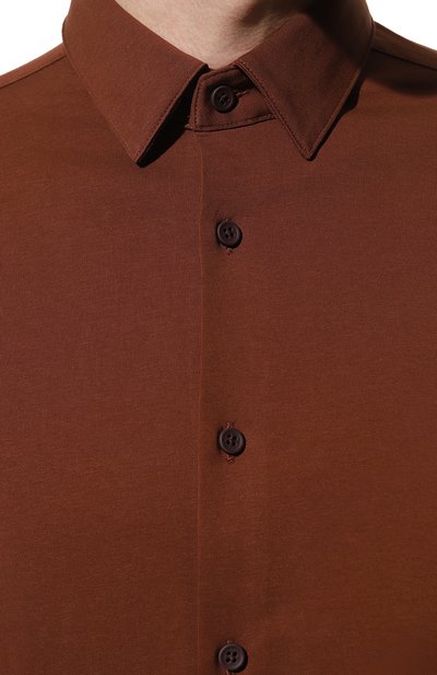 Хлопковая рубашка BOSS, арт. 50474283, фото 5