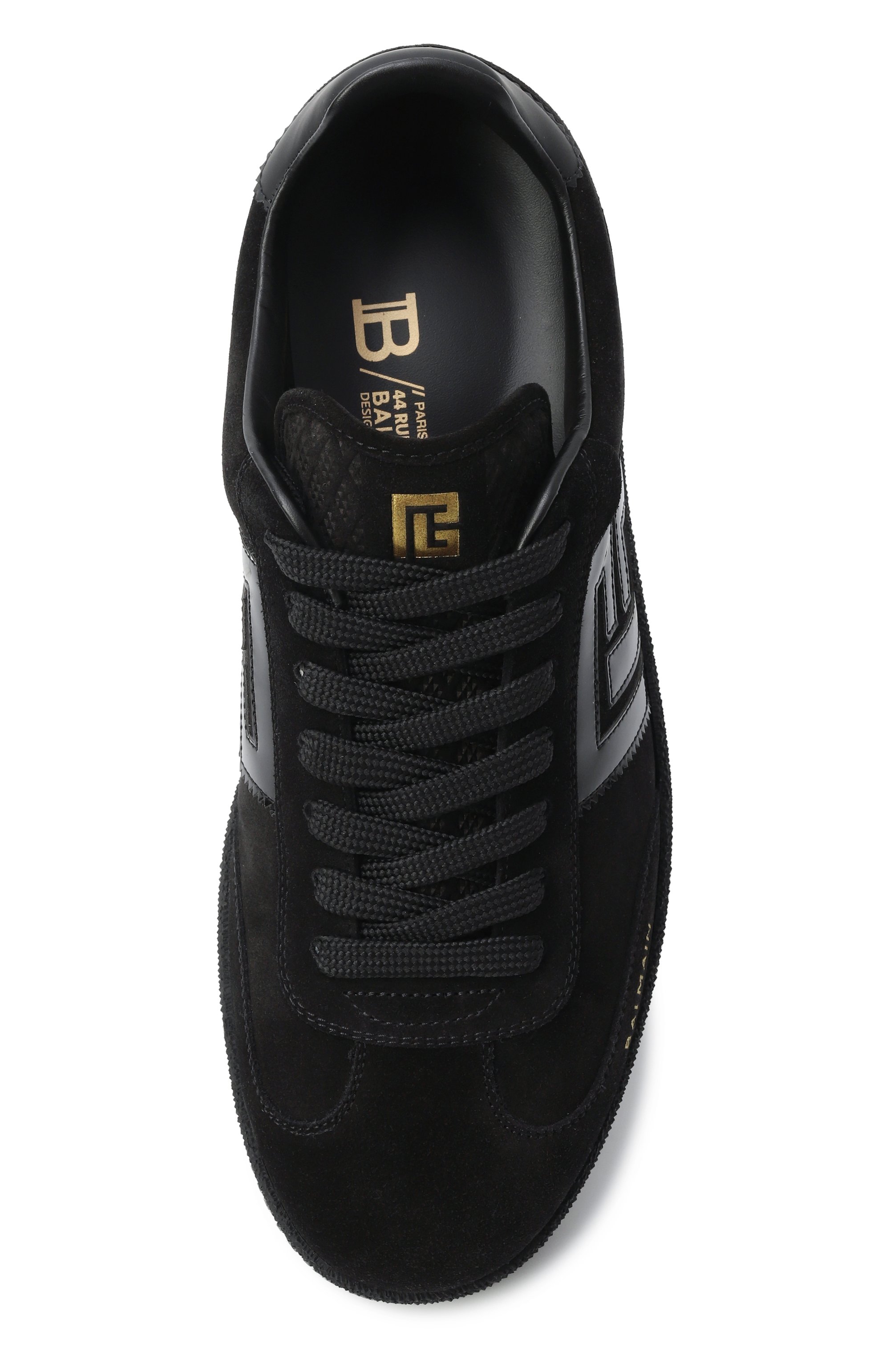 Замшевые кеды swan BALMAIN, арт. EM1VI360/LABP, фото 6