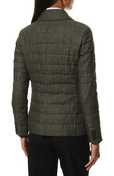 Пуховая куртка HERNO хаки цвета по цене 89950 руб., арт. PI001469D/17105, фото 4 Пуховая куртка HERNO, арт. PI001469D/17105, фото 4