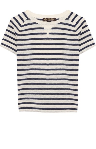 Льняная футболка в полоску LORO PIANA, арт. FAI1461, фото 1