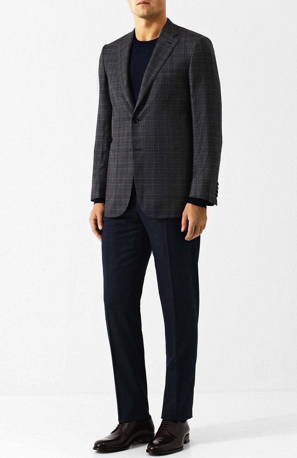 Однобортный пиджак из смеси шерсти и кашемира с шелком BRIONI, арт. RG0J0L/07A8Q/BRUNIC0/2, фото 2